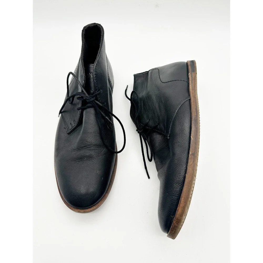 Ben Sherman Aberdeen Leather Chukka Boot in Black Size 10